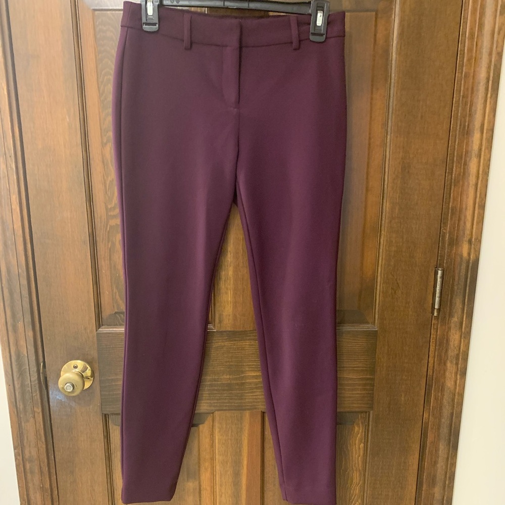 Women’s Express purple mid rise dress pant- 2 regular